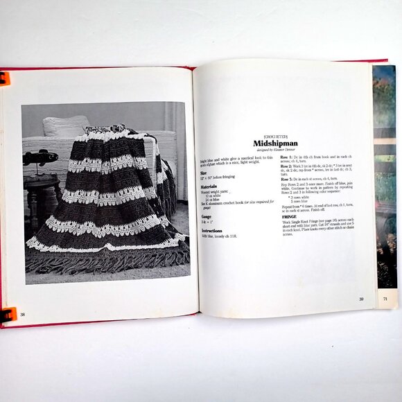 Weekend Afghans Jean Leinhauser Rita Weiss 144 Pgs 16 Pgs Full Color Index Vtg - Picture 10 of 16